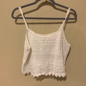 Lace crop top